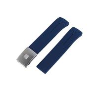 QNGMKBKTDZ Cinturino in silicone da 20 mm 21 mm adatto for Tissot adatto for T-Touch T013 T81 T091 T33 T047 cinturino con estremità curva braccialetto in gomma arancione nero blu rosso(A18,20mm)