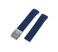 QNGMKBKTDZ Cinturino in silicone da 20 mm 21 mm adatto for Tissot adatto for T-Touch T013 T81 T091 T33 T047 cinturino con estremità curva braccialetto in gomma arancione nero blu rosso(A20,21mm)