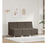 Qnhdfrt Akzent - Set di 3 poltrone da divano, grigio scuro, 55 cm, in finta pelle scamosciata, design moderno, per soggiorno, balcone, angolo di lettura