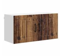 Qnhdfrt Armadietto a Muro Lucca Legno Ingegnerizzato Antico 80x31x40 cm