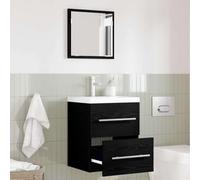 Qnhdfrt Armadietto da bagno, 41 x 38,5 x 48 cm, in legno, moderna credenza con cassetto, robusta e durevole, come armadietto per medicinali o gabinetto per WC, sottile, per bagno, bagno, bagno, bagno