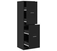Qnhdfrt Armadietto per medicine, 40 x 41 x 144,5 cm, moderno e versatile, con 4 cassetti, cassettiera per soggiorno, ufficio e cucina, armadio con cassetti alto, stabile in legno