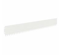 Qnhdfrt Bordura per Prato in Acciaio Bianco, 20 Pezzi da 103 x 15 cm
