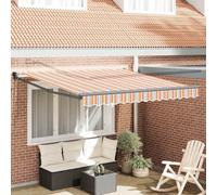 Qnhdfrt Braccio articolato allungabile, 300 x 250 cm, multicolore, robusto, in alluminio, protezione UV, impermeabile, per terrazza, balcone, giardino