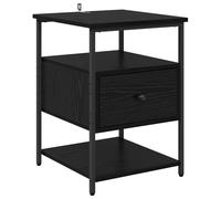 Qnhdfrt Comodino Industrial con Cassetto e Ripiani, 40x42x56 cm | Mobiletto da notte salvaspazio per camera da letto e soggiorno, con cassetto e ripiani in legno ingegnerizzato e ferro.