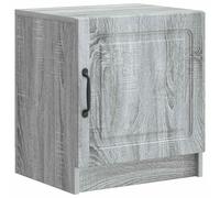 Qnhdfrt Comodino per Camera da Letto Grigio Sonoma 43x34,5x47 cm | Mobiletto da notte in legno ingegnerizzato con porta girevole, ideale per organizzare la camera da letto.
