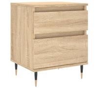 Qnhdfrt Comodino Rovere Sonoma 40x35x50 cm con Cassetto e Anta | Mobiletto da notte con gambe stabili in metallo, adatto per organizzare la camera da letto o la zona giorno.