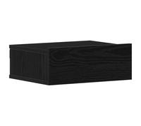 Qnhdfrt Comodino Sospeso 40x32x15 cm Legno Ingegnerizzato Rovere Nero