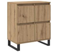 Qnhdfrt Credenza 60 x 35 x 70 cm, legno di quercia artisana, con 4 ante, design moderno, ideale come buffet di cucina o credenza per soggiorno, cucina, camera da letto