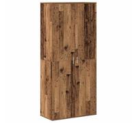 Qnhdfrt Credenza Alta 80x39x178 cm Legno Multistrato Legno Vecchio