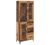 Qnhdfrt Credenza Alta a Parete 69,5x34x180 cm Legno Ingegnerizzato