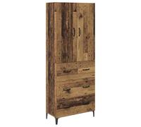 Qnhdfrt Credenza Alta da Parete 69,5x34x180 cm Legno Ingegnerizzato