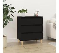 Qnhdfrt Credenza moderna 60 x 35 x 70 cm, in legno massiccio, con 3 cassetti, per soggiorno, cucina, corridoio, ufficio