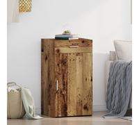 Qnhdfrt Credenza per buffet in legno vecchio rustico, 30 x 42,5 x 93 cm, in legno marrone, con cassetto e scaffali, per sala da pranzo, soggiorno, soluzione di archiviazione