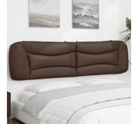 Qnhdfrt Cuscino per testiera Hvar marrone 200 cm in ecopelle con design a onde, schienale moderno per letto, comodo cuscino da parete con per strisce LED, montaggio a parete o telaio del letto