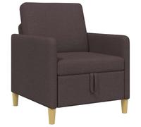 Qnhdfrt Divano 1 Posto con Contenitore, Tessuto Marrone 72 x 78 x 87 cm | Poltrona relax per soggiorno con vano sotto la seduta e morbido rivestimento sfoderabile lavabile.