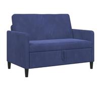 Qnhdfrt Divano 2 Posti con Contenitore 122x78x87 cm Blu Polizia | Ideale per ottimizzare lo spazio in soggiorno, questo divanetto compatto offre una comoda seduta e un pratico vano interno.