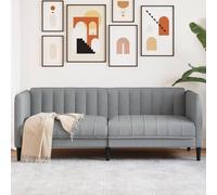 Qnhdfrt Divano a 2 posti in tessuto grigio chiaro con imbottitura spessa e gambe stabili per un comodo relax in soggiorno o nella camera dei ragazzi