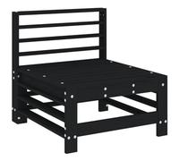 Qnhdfrt Divano Centrale da Giardino in Legno di Pino Nero 57,5cm | Ideale per personalizzare il salotto in giardino o sulla terrazza grazie al design modulare combinabile.