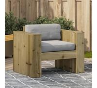 Qnhdfrt Divano da giardino in legno di pino impregnato in autoclave, per terrazze, giardini e balconi, portata 110 kg