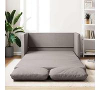 Qnhdfrt Divano da pavimento con funzione di sonno, tortora, 112 x 174 x 55 cm, 2 in 1, comodo divano per piccoli spazi come soggiorno, camera da letto, camera dei ragazzi e ufficio