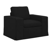Qnhdfrt Divano Monoposto in Tessuto Nero per Salotto, 103 x 80 x 82 cm