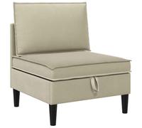 Qnhdfrt Divano Singolo con Contenitore Sabbia Velluto 70x70x82 cm