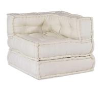 Qnhdfrt Elemento modulare per divano crema, 70 x 70 x 54 cm, in 100% cotone, con imbottitura in gommapiuma, design moderno, robusto e durevole, per soggiorno, cameretta dei bambini e terrazze