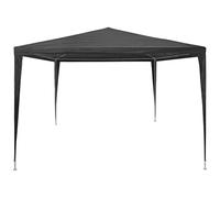 Qnhdfrt Gazebo da Giardino 3x4 m Tendone per Feste in Acciaio PE Antracite | Padiglione da esterno per feste in giardino, ideale come zona d'ombra spaziosa con tetto resistente ai raggi UV.