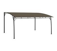 Qnhdfrt Gazebo da Giardino 4x3x2,55 m Tenda Parasole in Acciaio Talpa | Riparo versatile per il cortile o come posto auto, dotato di telaio stabile in metallo verniciato.