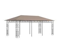 Qnhdfrt Gazebo da Giardino con Zanzariera 3x3x2,73 m Grigio Talpa