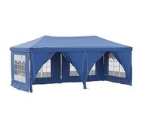 Qnhdfrt Gazebo Pieghevole 3x6 m con Pareti Laterali per Eventi Blu