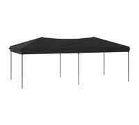 Qnhdfrt Gazebo Pieghevole 3x6 m, Tenda da Giardino in Acciaio Nero