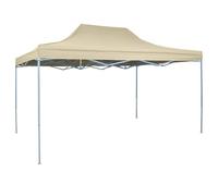 Qnhdfrt Gazebo Pieghevole da Giardino 291x431x315 cm Tenda Party Crema