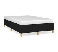 Qnhdfrt Giroletto 120x190 cm Imbottito in Tessuto Nero Senza Materasso | Struttura letto una piazza e mezza 120x190 cm in tessuto nero con gambe robuste per la camera da letto moderna.