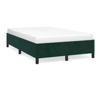Qnhdfrt Giroletto 120x190 cm in Velluto Verde Scuro con Doghe per Camera | Struttura per letto una piazza e mezza imbottita con doghe in compensato e gambe robuste per la camera da letto.
