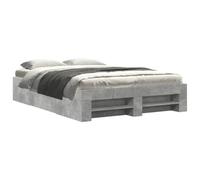 Qnhdfrt Giroletto 120x200 cm con Cassetti e Vani Legno Grigio Cemento | Struttura letto una piazza e mezza con doghe integrate, cassetti e scomparti a vista per la camera da letto moderna.