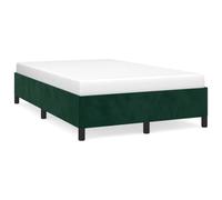Qnhdfrt Giroletto 120x200 cm in Velluto Imbottito Verde Scuro | Struttura letto una piazza e mezza in morbido velluto verde con doghe incluse, ideale per arredare la camera da letto.