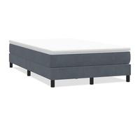 Qnhdfrt Giroletto Imbottito in Velluto Grigio Scuro 120x210 cm | Struttura letto singola grande per camera da letto con base a doghe traspirante e gambe stabili. Materasso escluso.
