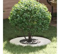 Qnhdfrt Grande fioriera in ceramica bianca, rotonda, moderna, 15 l, per balcone, terrazza, giardino, interni ed esterni, con design elegante e qualità robusta