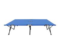 Qnhdfrt Lettino da Campeggio Pieghevole 2 Persone Brandina Doppia Blu