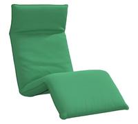 Qnhdfrt Lettino da Terra Pieghevole 175x54 cm Sedia Reclinabile Verde | Ideale per giardino e spiaggia, questo lettino imbottito offre 5 regolazioni per il massimo relax all'aperto.