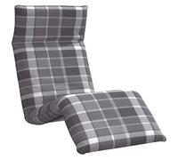 Qnhdfrt Lettino Pieghevole da Terra 175x54 cm Tessuto e Metallo Grigio | Sedia da terra imbottita con schienale regolabile a 5 posizioni per il relax in giardino, spiaggia o sul balcone.