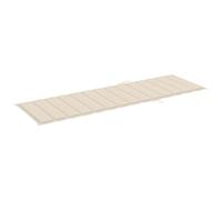 Qnhdfrt Lettino Prendisole da Giardino in Legno di Acacia con Cuscino | Sdraio regolabile con ruote e tavolino estraibile, ideale per rilassarsi a bordo piscina o sul terrazzo.