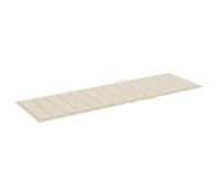 Qnhdfrt Lettino Prendisole Giardino Acacia con Cuscino Grigio | Sdraio regolabile con ruote e tavolino estraibile per il relax in piscina, sul balcone o in terrazza.
