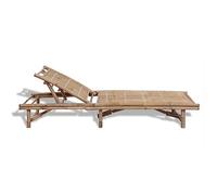 Qnhdfrt Lettino Prendisole in Bambù, Sdraio Regolabile per Giardino | Seduta ergonomica ideale per momenti di relax in terrazzo o a bordo piscina, con schienale a tre livelli di inclinazione.