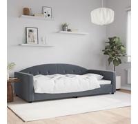 Qnhdfrt Letto giornaliero grigio scuro 100 x 200 cm, moderno divano letto 2 in 1 come letto e divano con rivestimento in velluto, robusto metallo massiccio, struttura per soggiorno, camera da letto