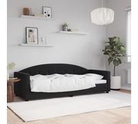 Qnhdfrt Letto giornaliero nero 80 x 200 cm velluto 2 in 1 divano letto come letto e divano con struttura in legno massiccio in metallo, design moderno per soggiorno, camera da letto, camera degli