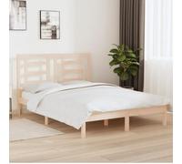 Qnhdfrt Letto in legno massello, 160 x 200 cm, in legno di pino non trattato con testiera alta, moderno letto matrimoniale robusto, elegante per camera da letto, camera degli ospiti, camera dei