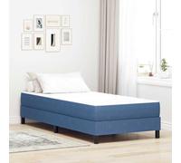 Qnhdfrt Letto singolo a molle insacchettate, 80 x 200 cm, con cornice in legno, moderno, colore blu, per camera dei ragazzi, appartamento in città e piccoli spazi